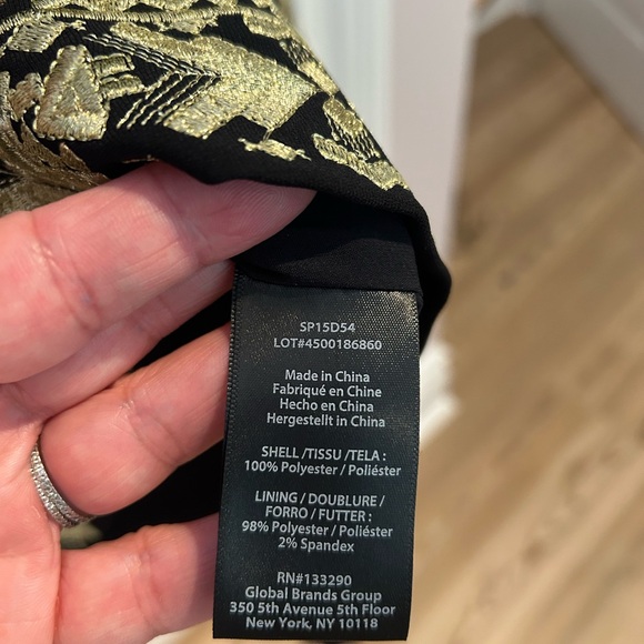 Rachael Zoe Gold Thread Embroidered Dress - Picture 7 of 7